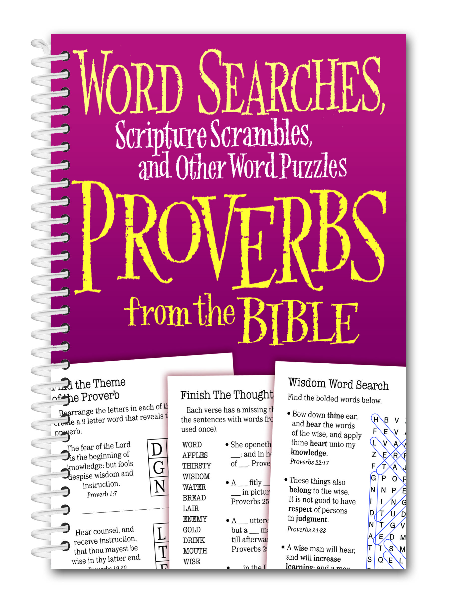 Word Searches, Scripture Scrambles and other Word Puzzles from Proverbs from the Bible